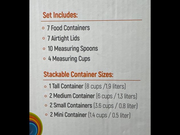 Image for Airtight Food Storage Set