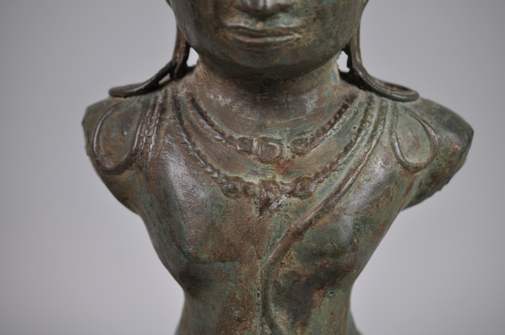 Bronze Buddha Diety Bust