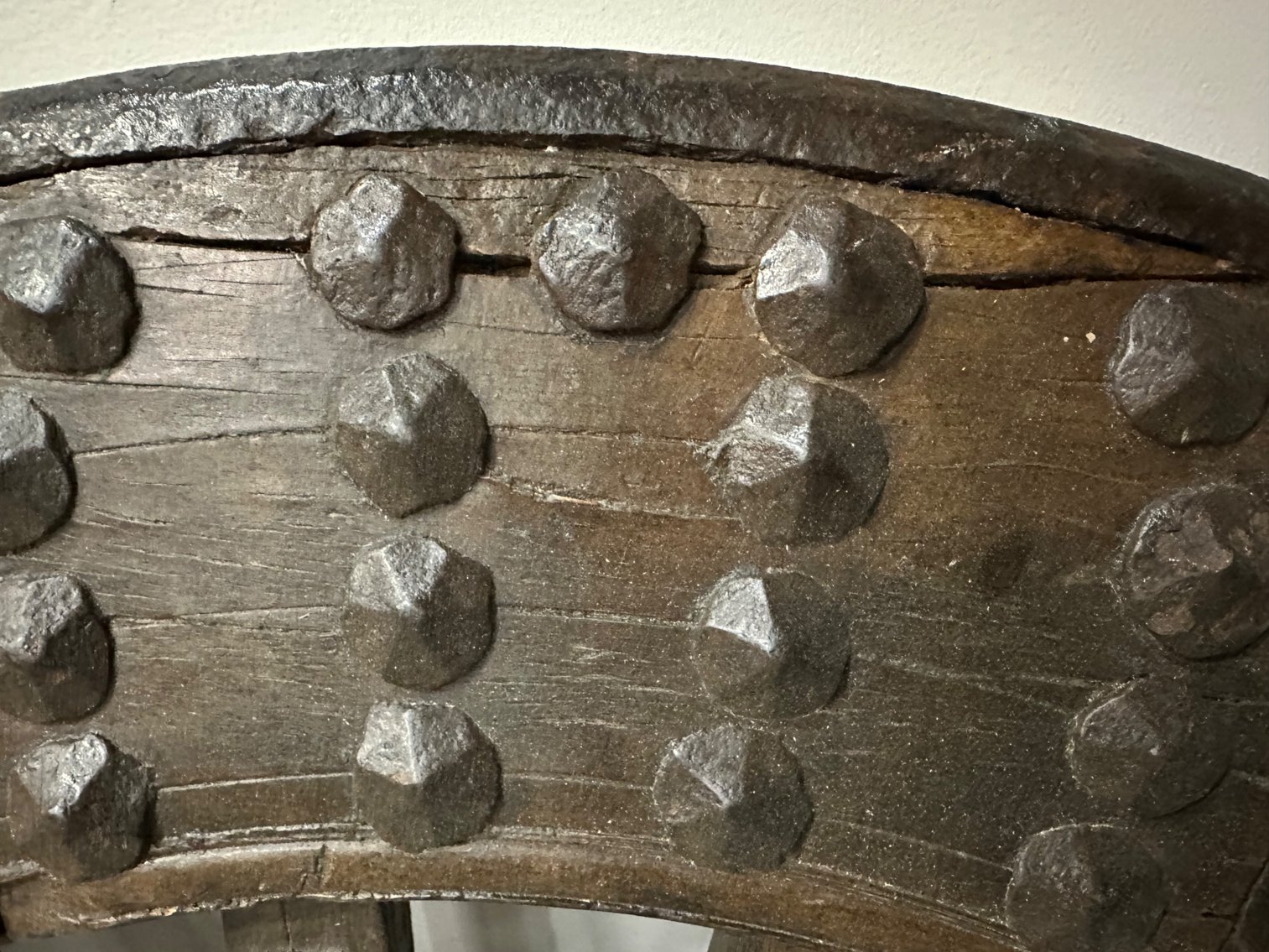 Chinese Ox Wagon Wheel, 19th Century, Qing Dynasty
