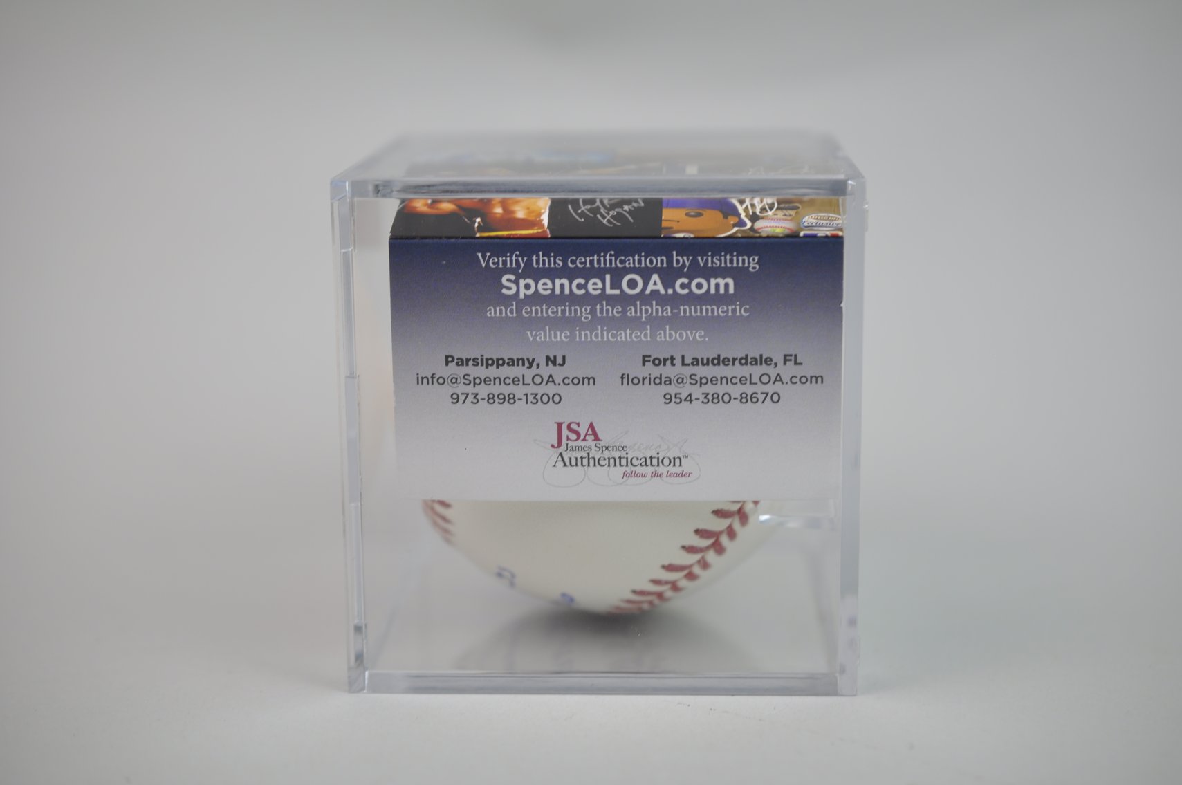 Inscribed Baseball by José Canseco