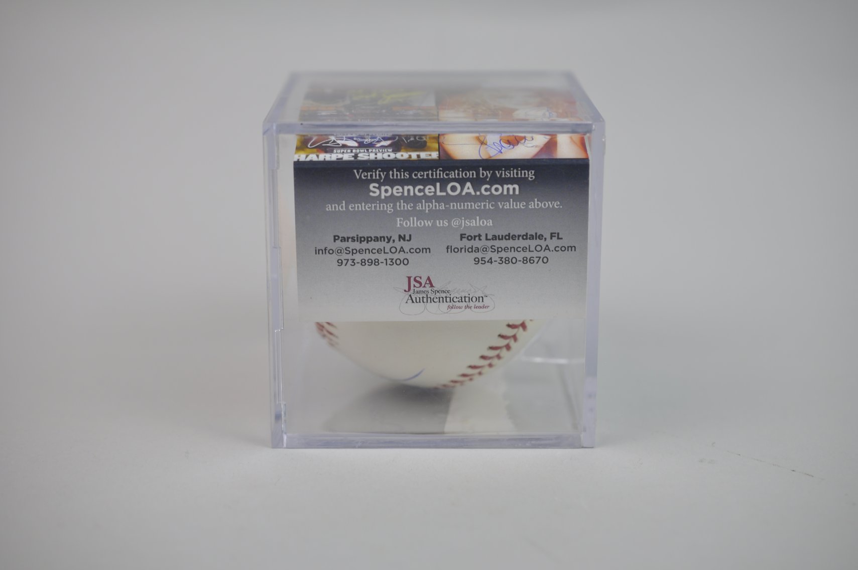 HOF Al Kaline Baseball in Blue Ink
