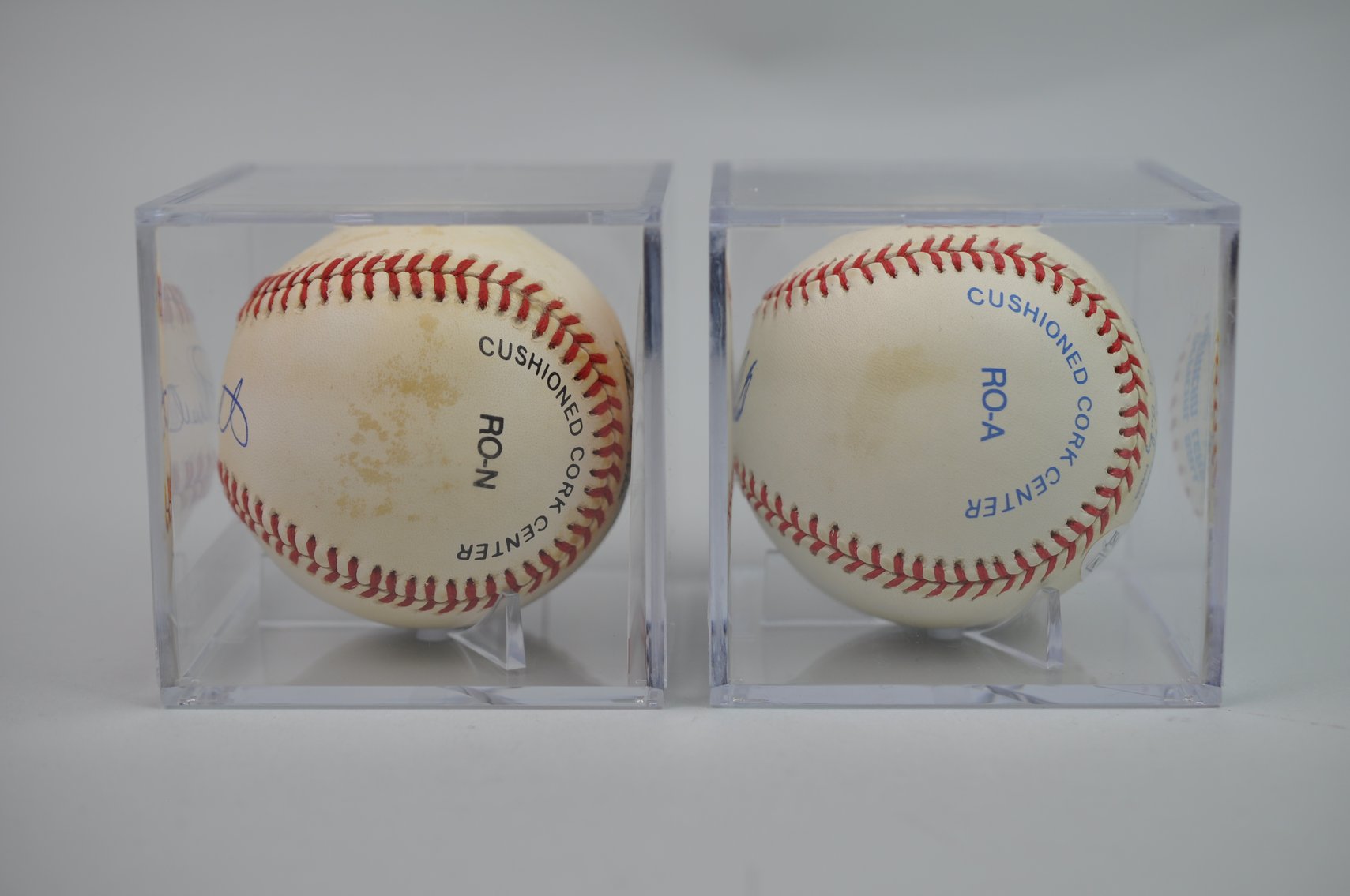 Baseballs Signed by Mike Schmidt and Dave Winfield