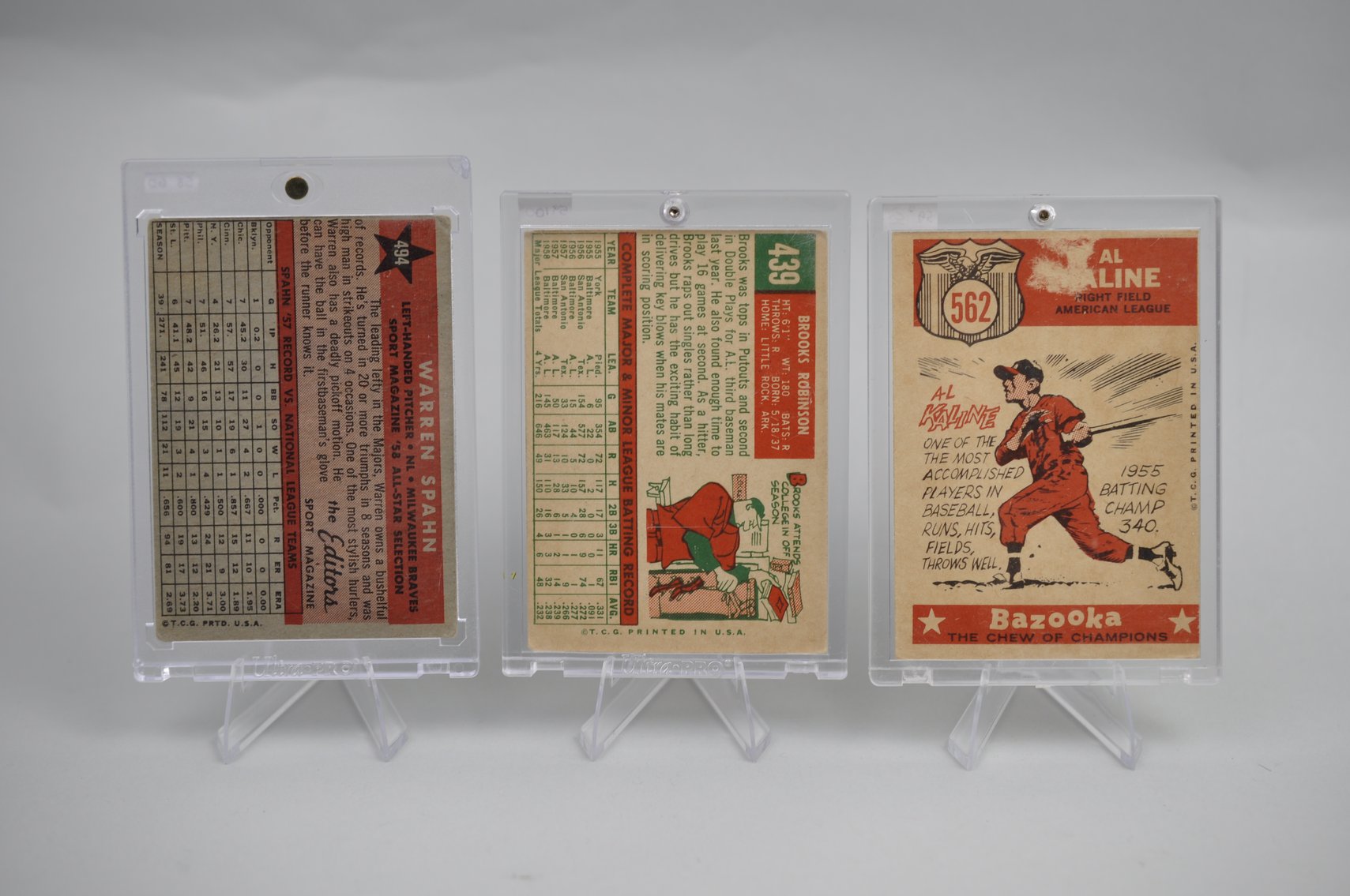 Late 50's HOF Cards