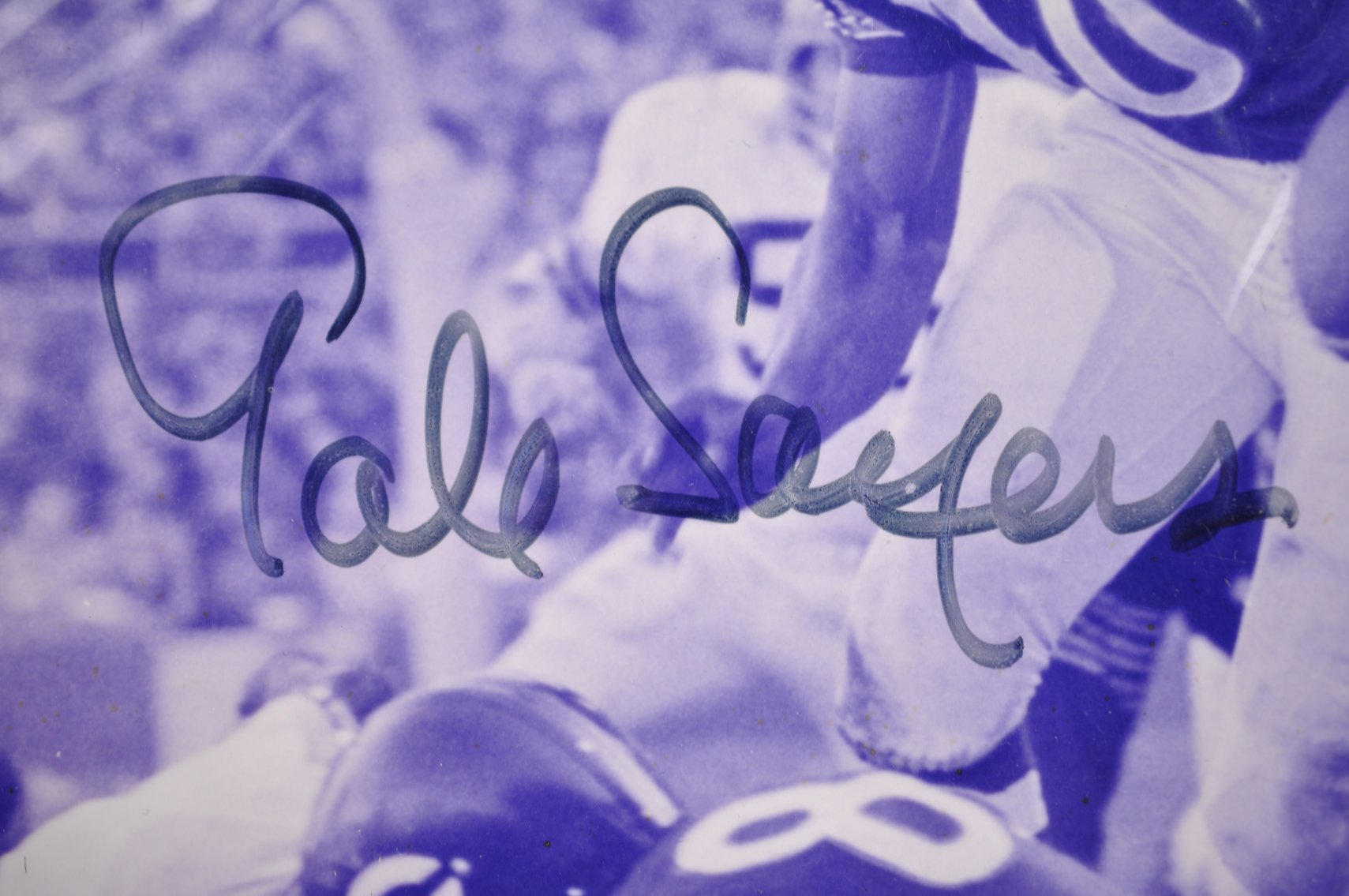 Gale Sayers Autographed Photo w/COA's