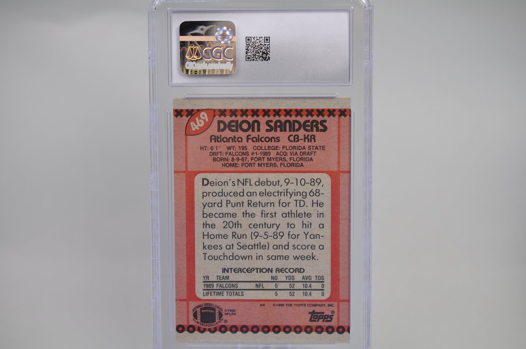 Deion Sanders Baseball & Football Rookie Cards