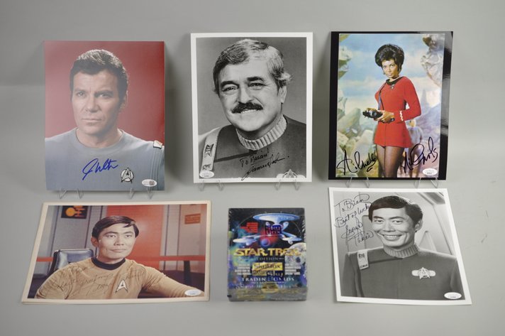 Star Trek Autographed Photos and Cards