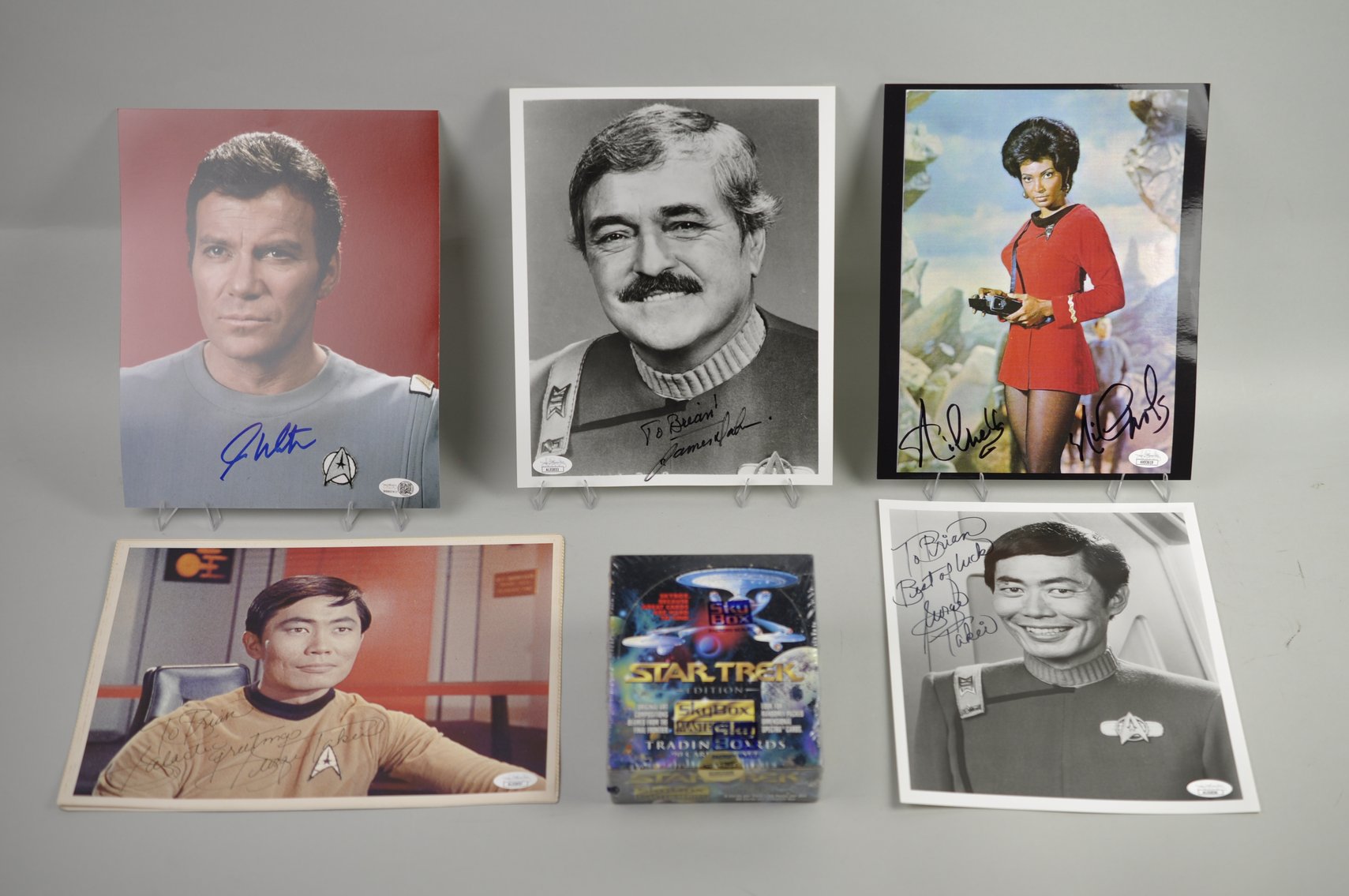 Star Trek Autographed Photos and Cards
