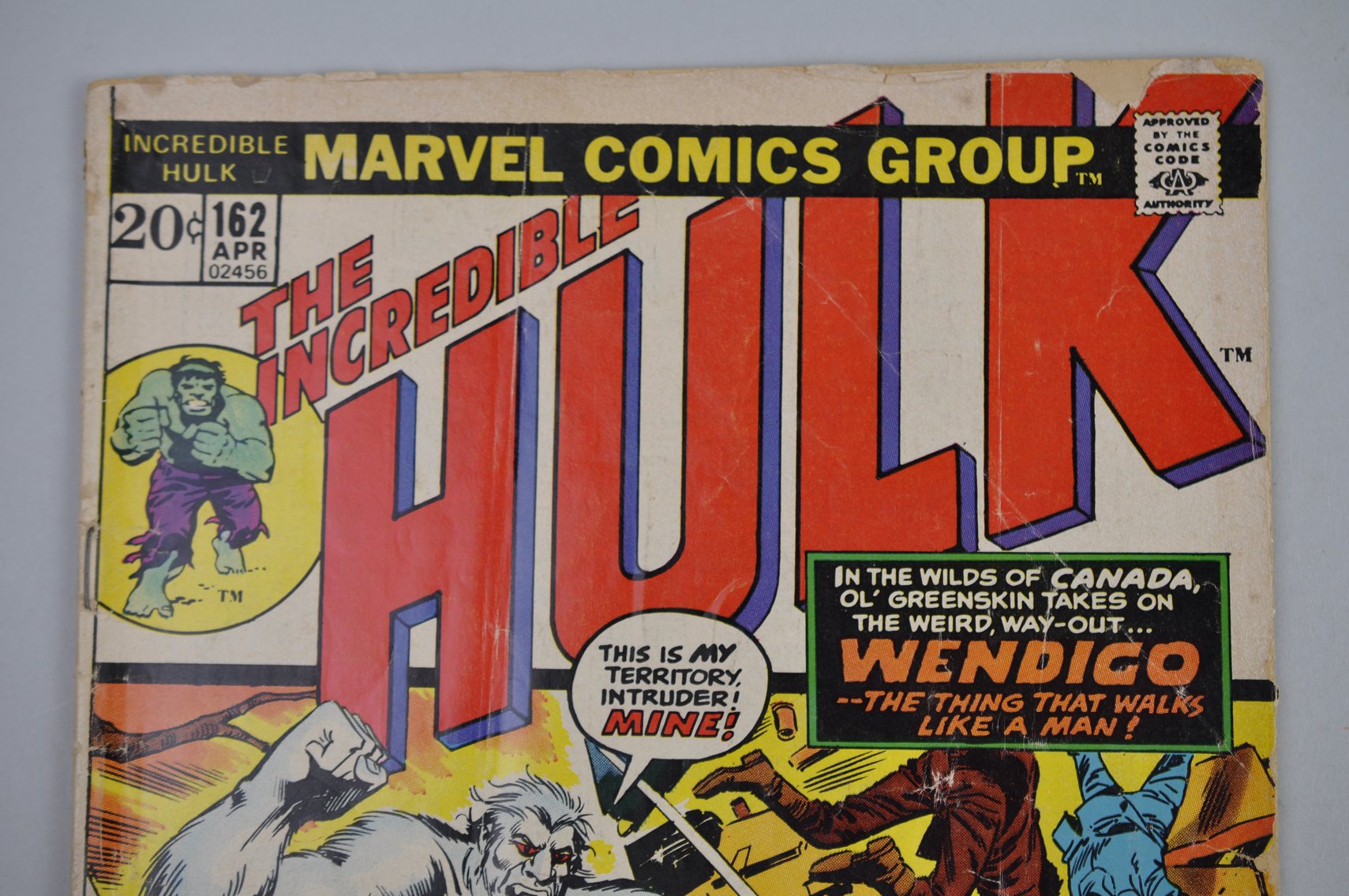 Marvel's The Incredible Hulk #162 Comic 1972