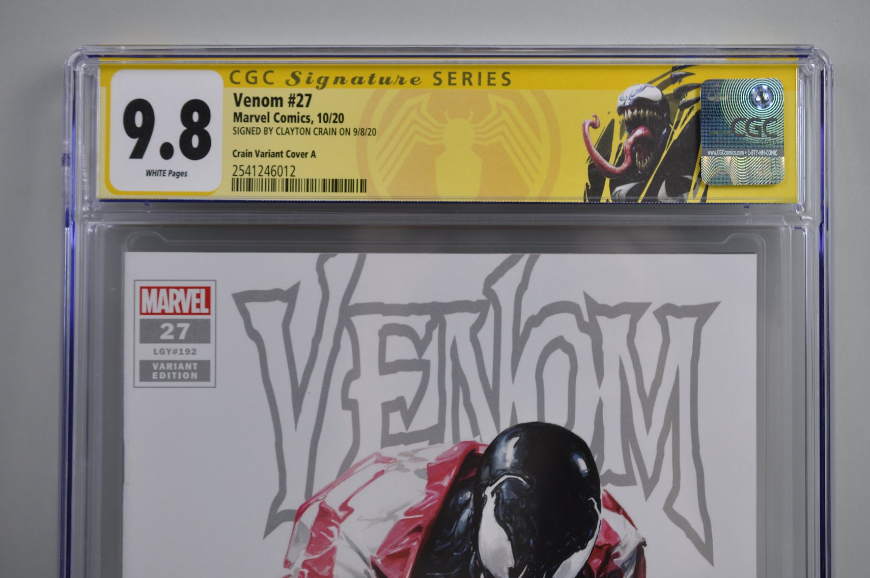 CGC Graded + Signed Marvel's Venom #27 Comic