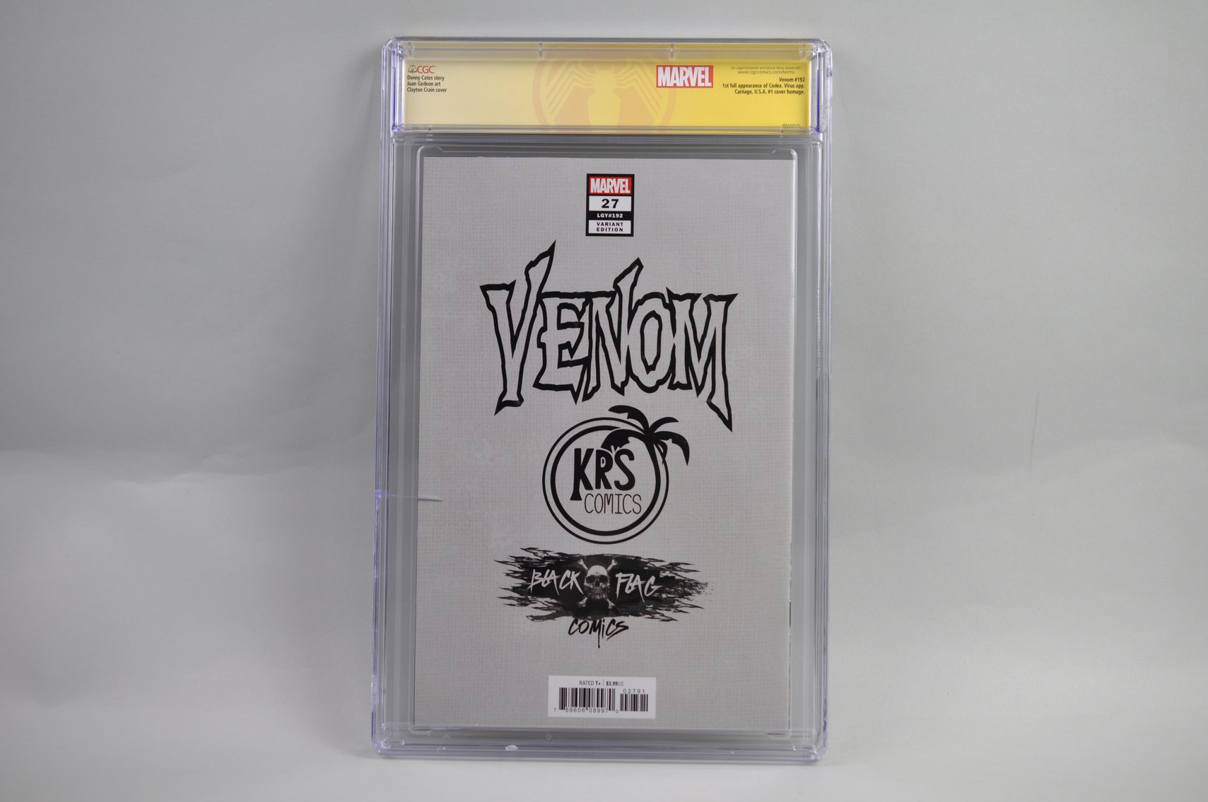 CGC Graded + Signed Marvel's Venom #27 Comic