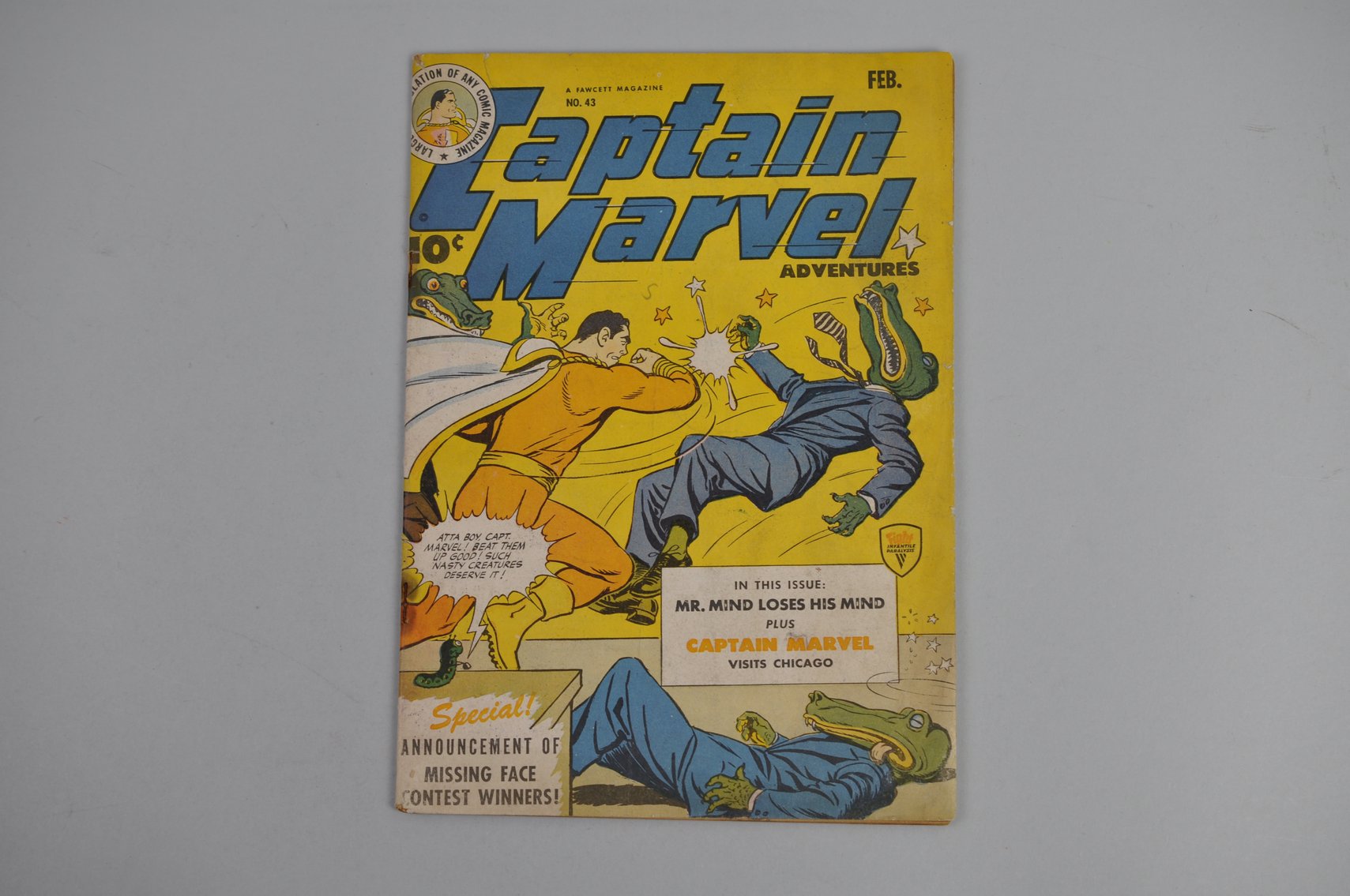 Captain Marvel Adventures #43 Comic 1945