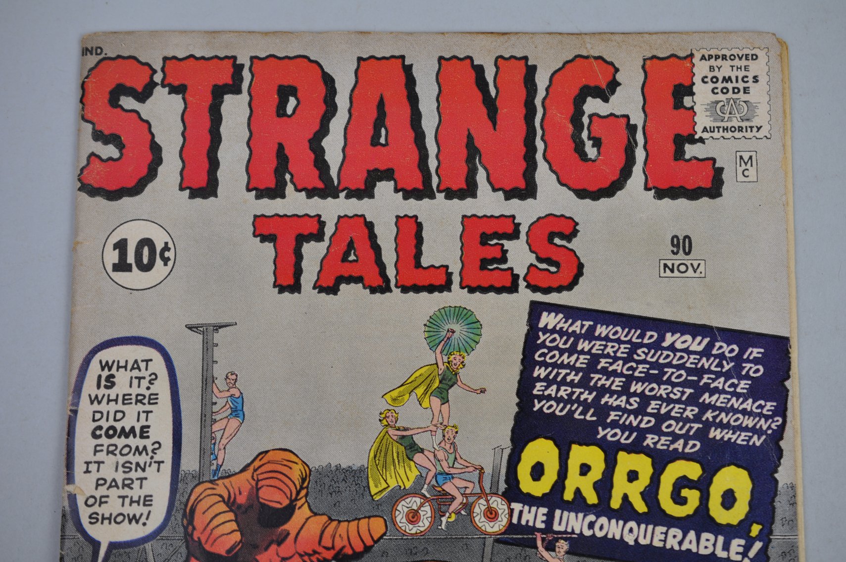 Marvel's Strange Tales #90 Orgo Comic 1961