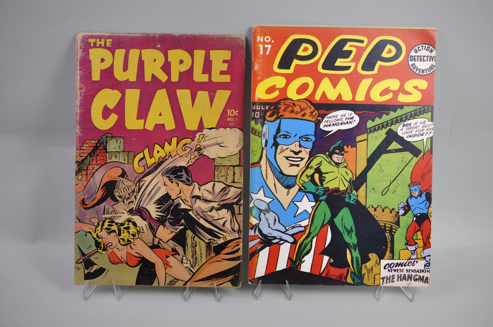 Pep Comics and the Purple Claw