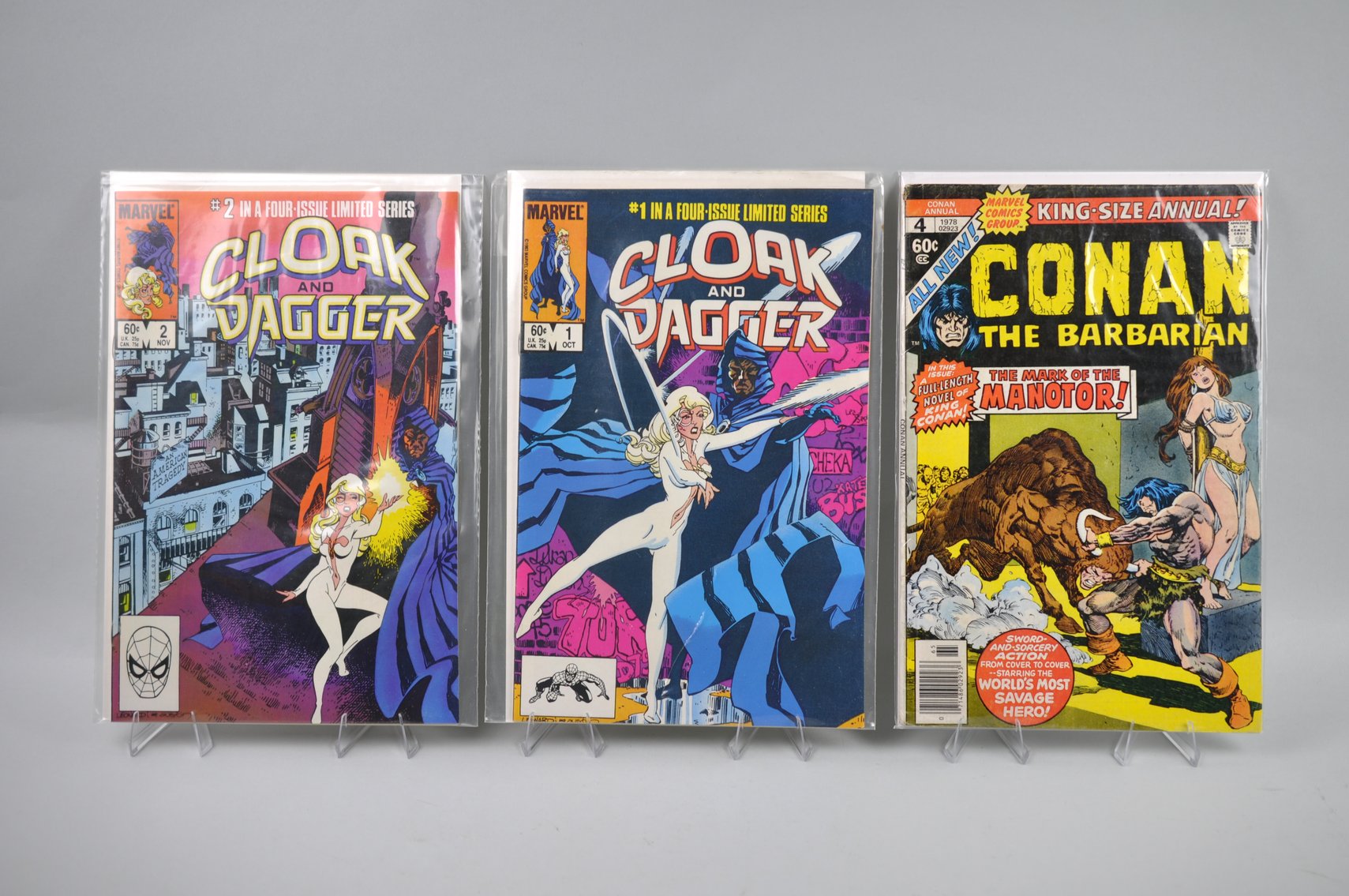 Cloak and Dagger & Conan Comic Sets