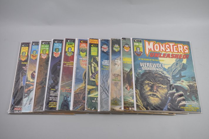 Set of Monsters Unleashed Comics w/ 1st Annual Issue