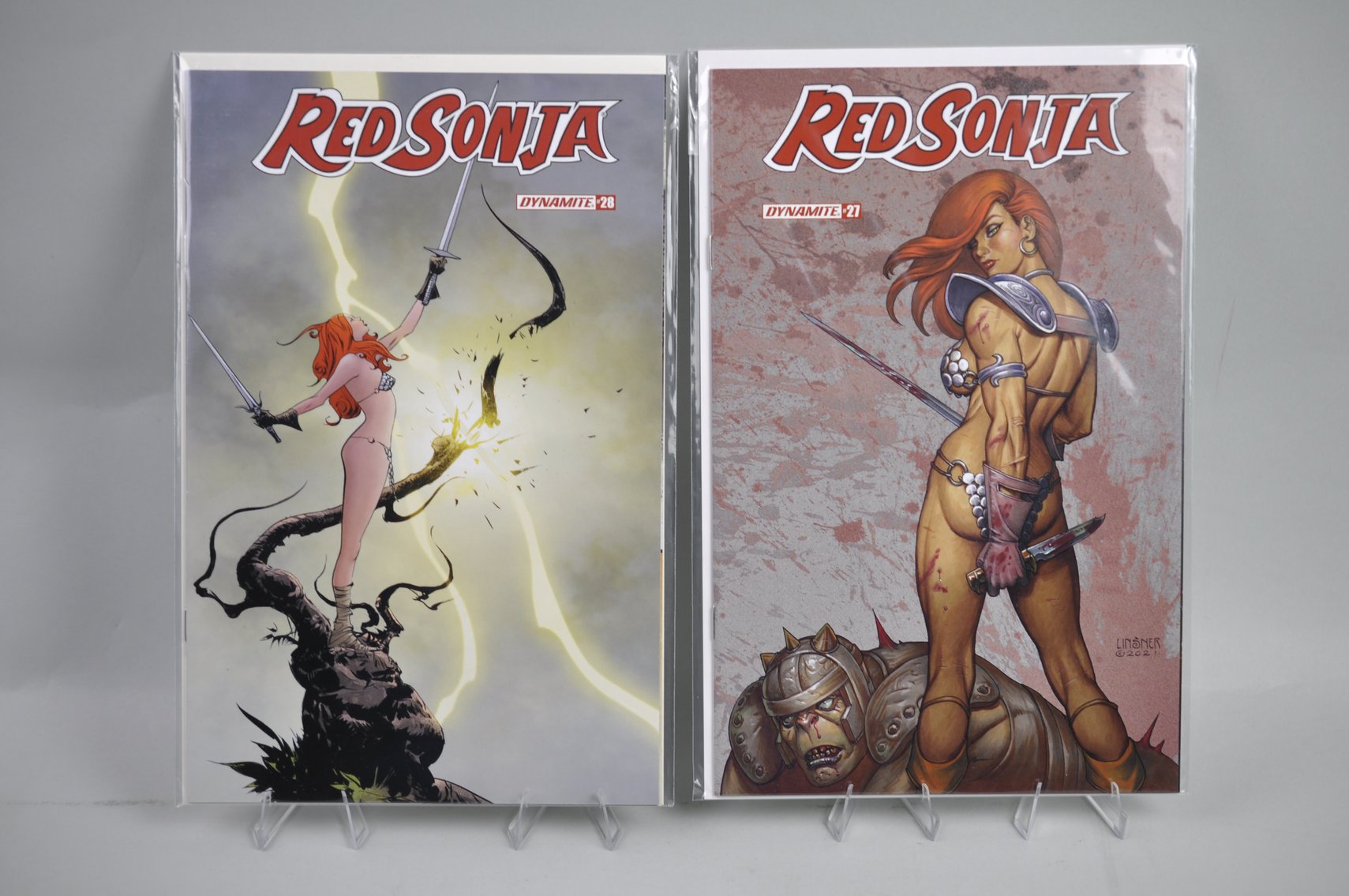 Collection and Variations of Red Sonja Comics