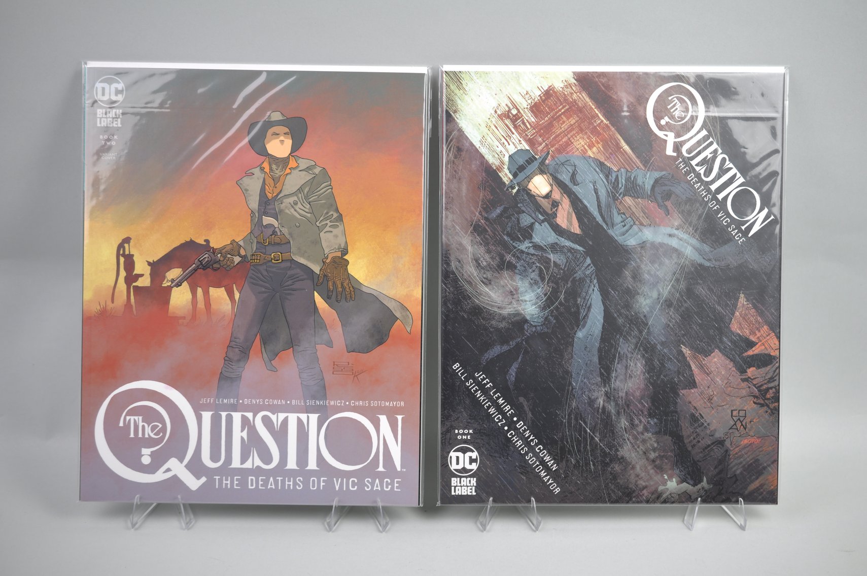 Harleen, The Question, & The Cult Comic Sets