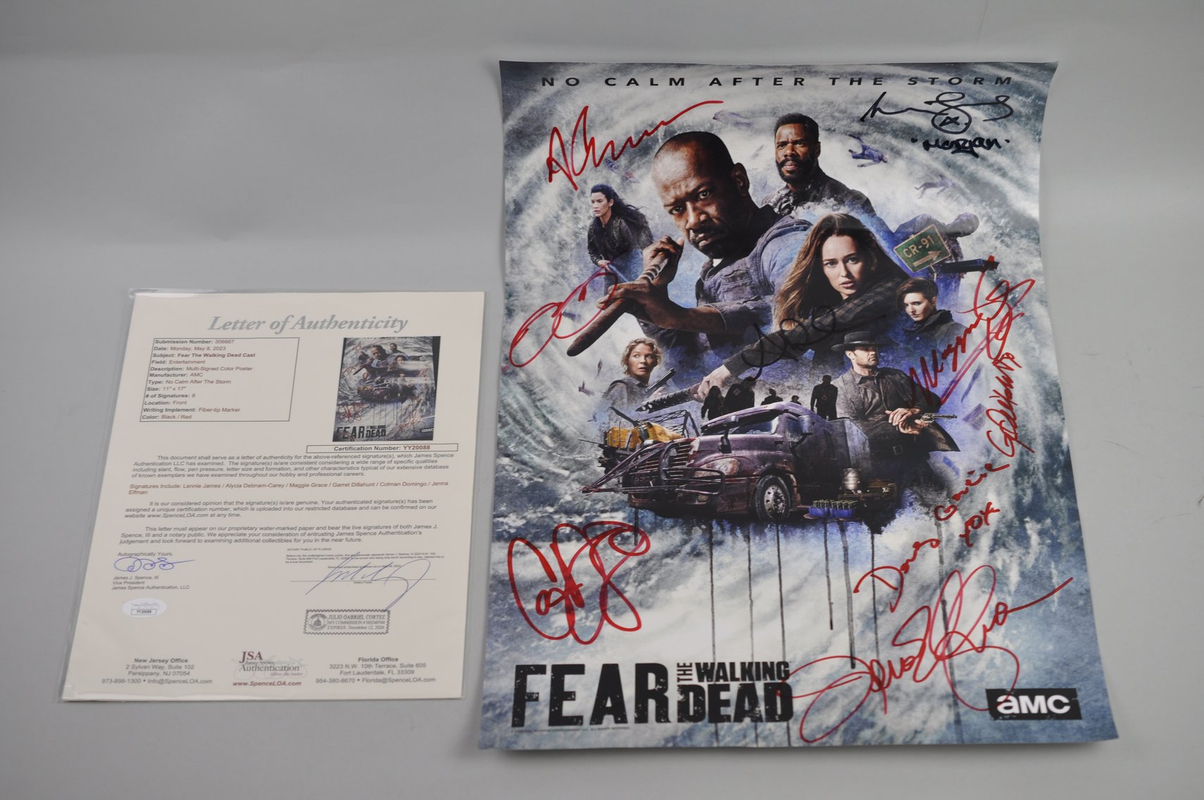 Fear the Walking Dead Signed Poster