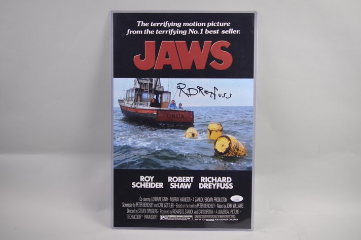 Jaws Poster Signed by Richard Dreyfuss