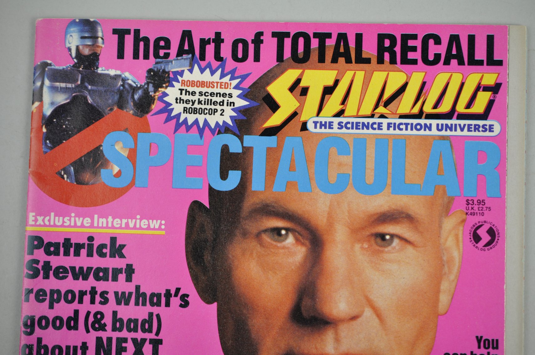 Patrick Stewart Signed Starlog Magazine