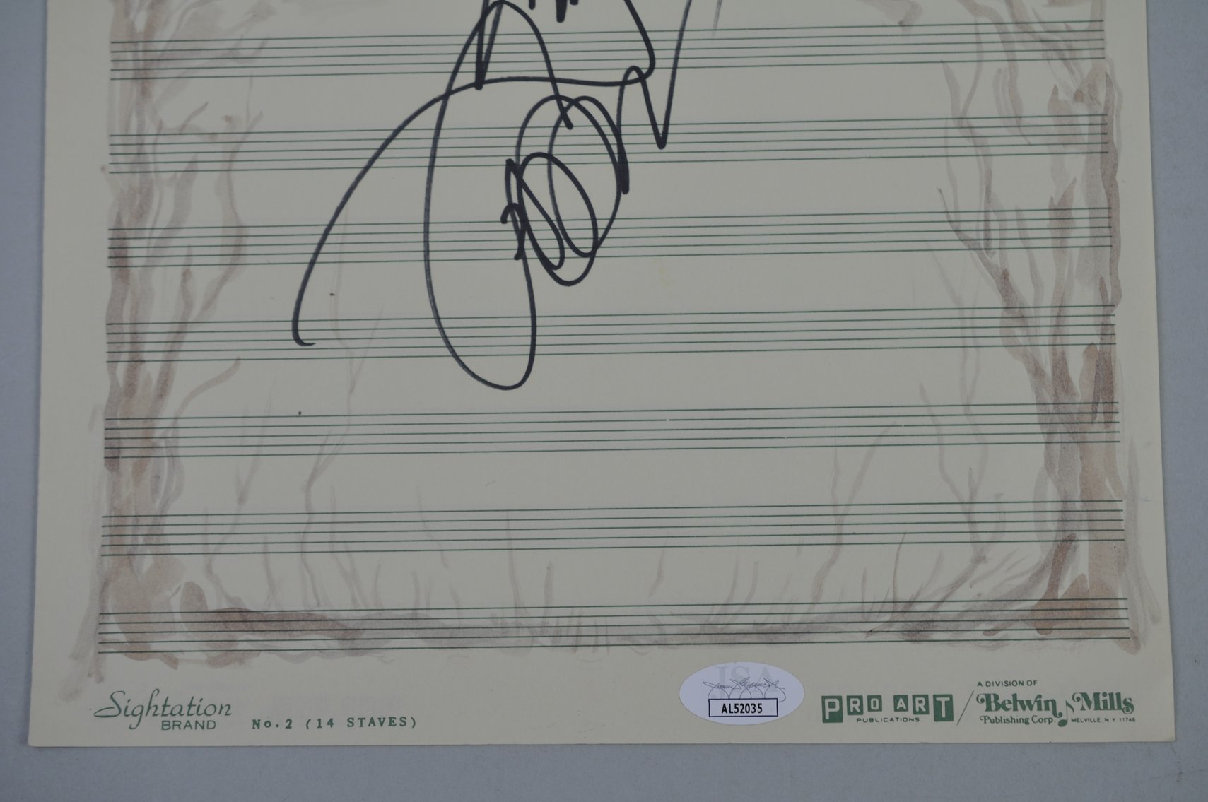 David Copperfield Signed Photo and Music Sheet