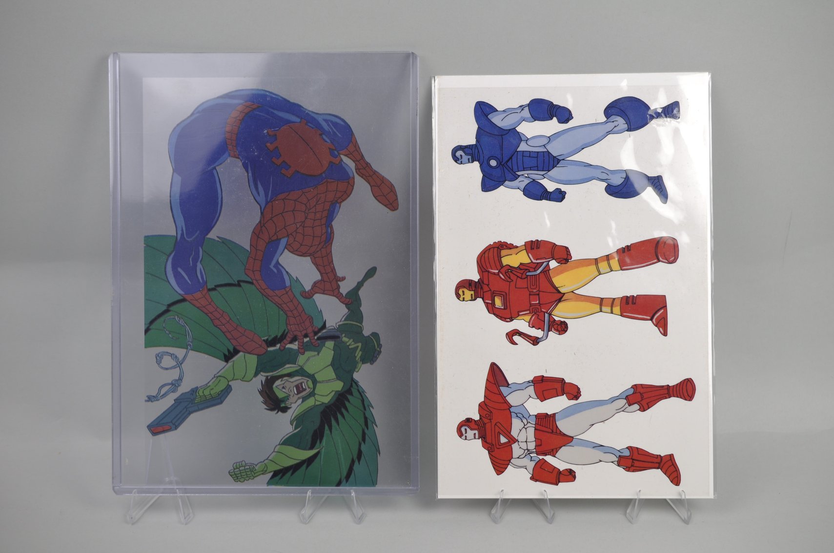 Assortment of Marvel Comic Heroes and Cels