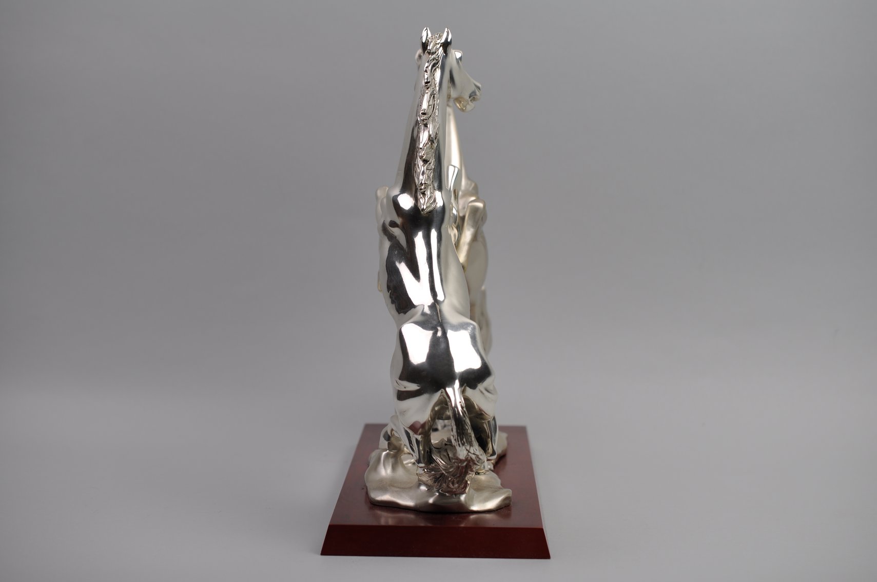 Linea Argenti Silver Plated Stallions Sculpture