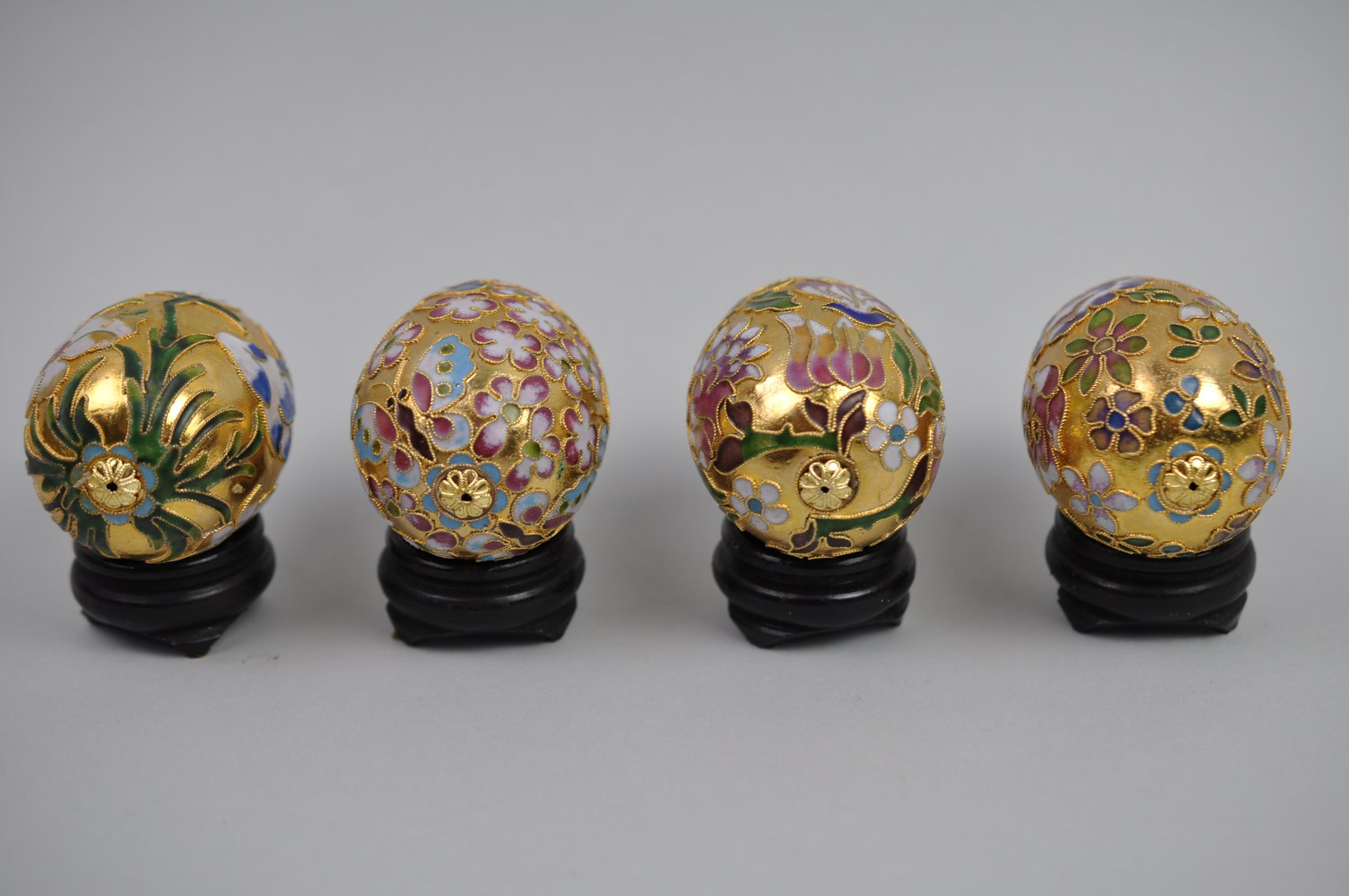 Cloisonne Eggs, Box Ornaments, and Knick Knacks