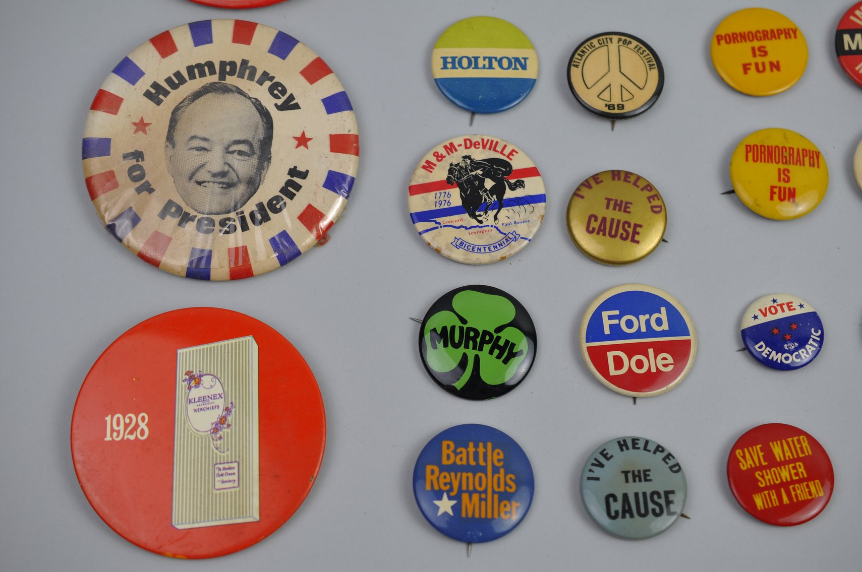 Vintage Political Campaigns and Activist Buttons