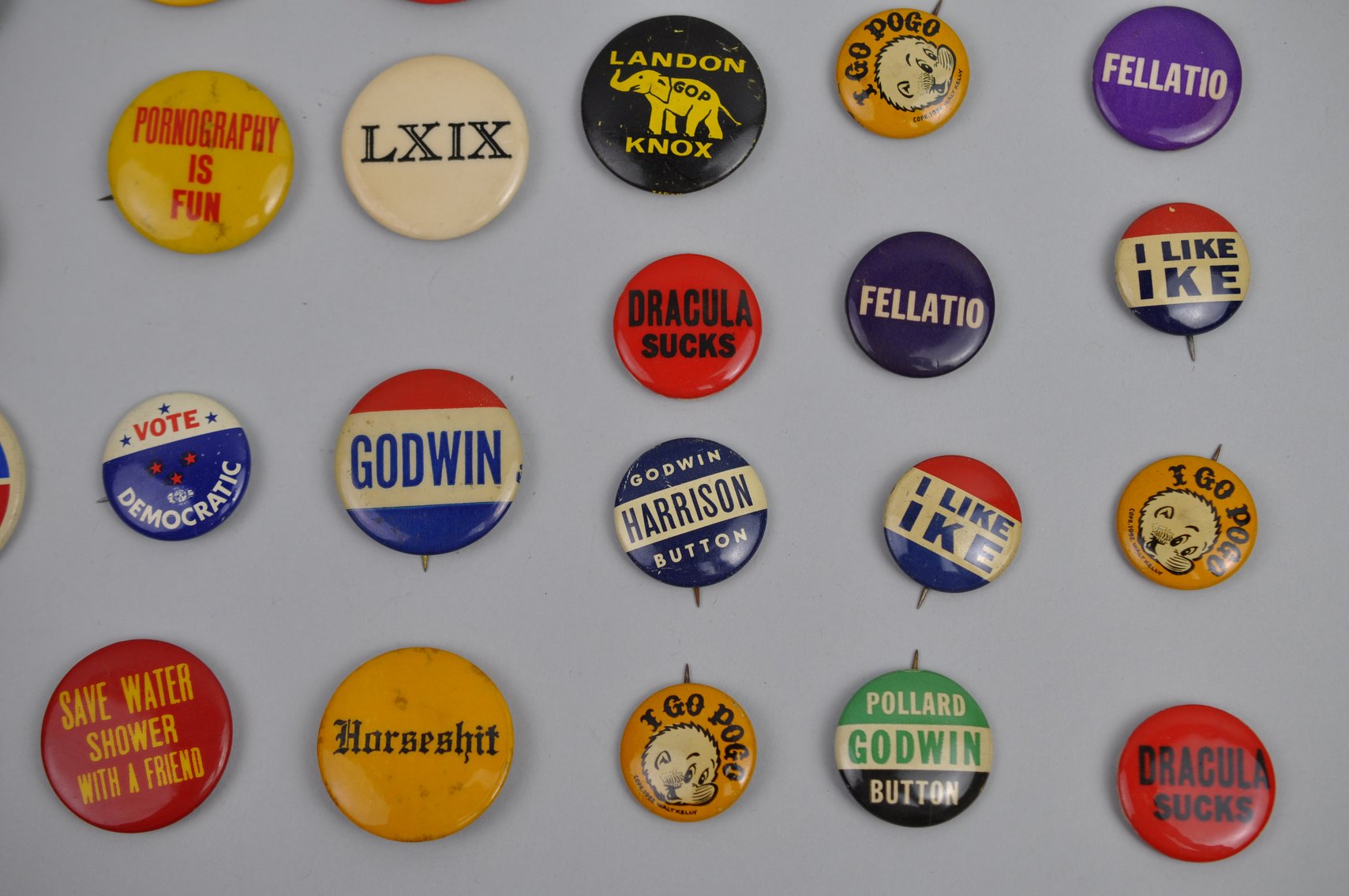 Vintage Political Campaigns and Activist Buttons