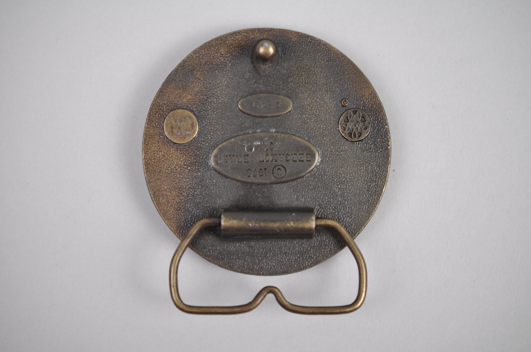 Brass Americana Belt Buckles 1970s