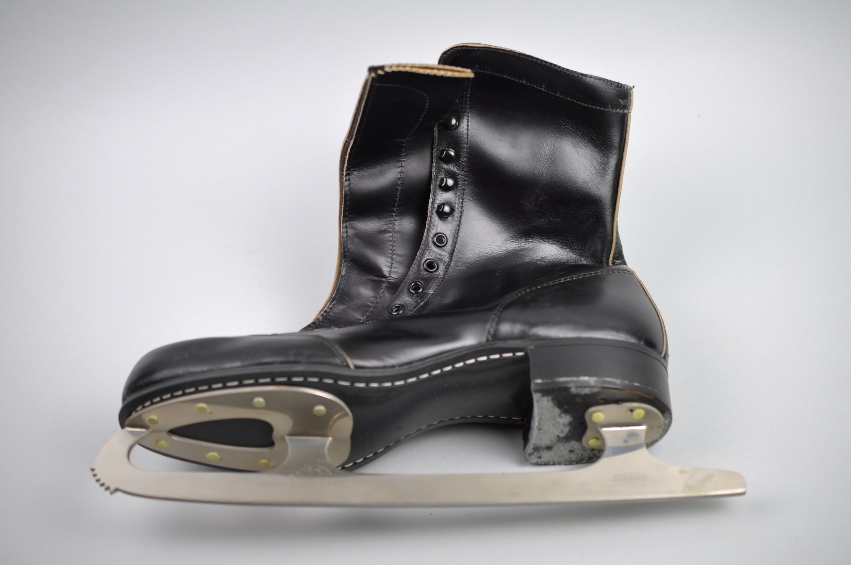 Black Leather Figure Skates Sears 1963