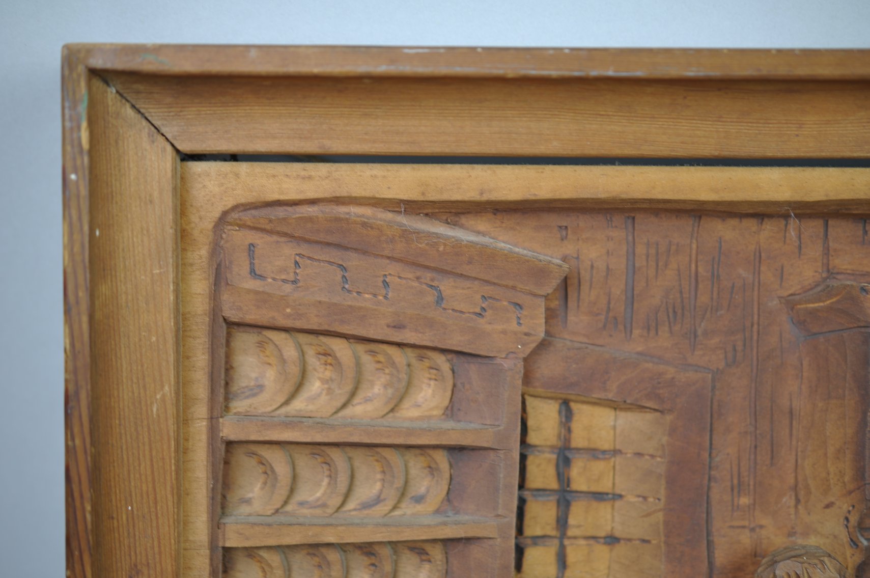Norwegian Hand Carved Wall Plaque