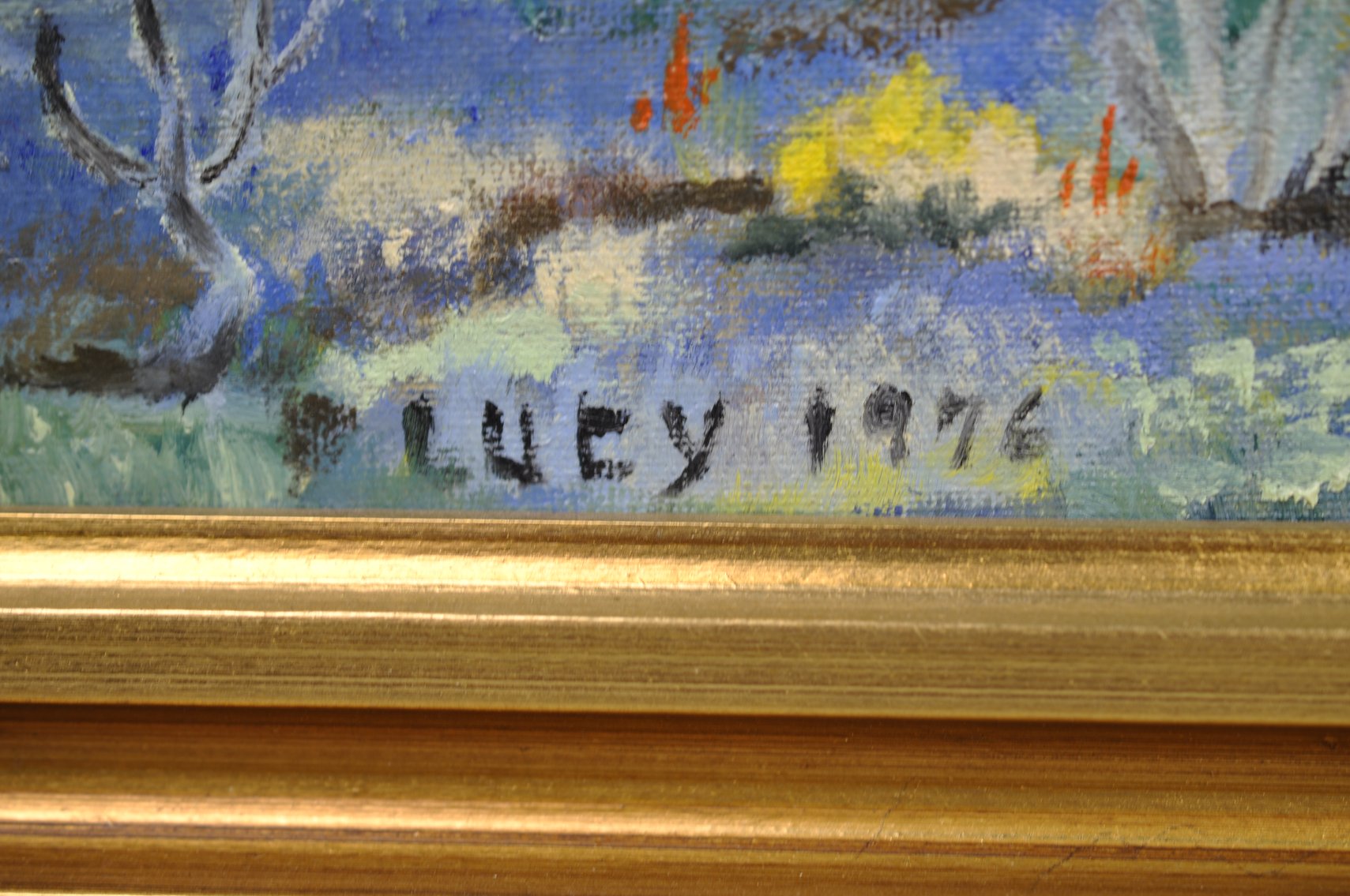 Lucy Painting of Landscape with Trees