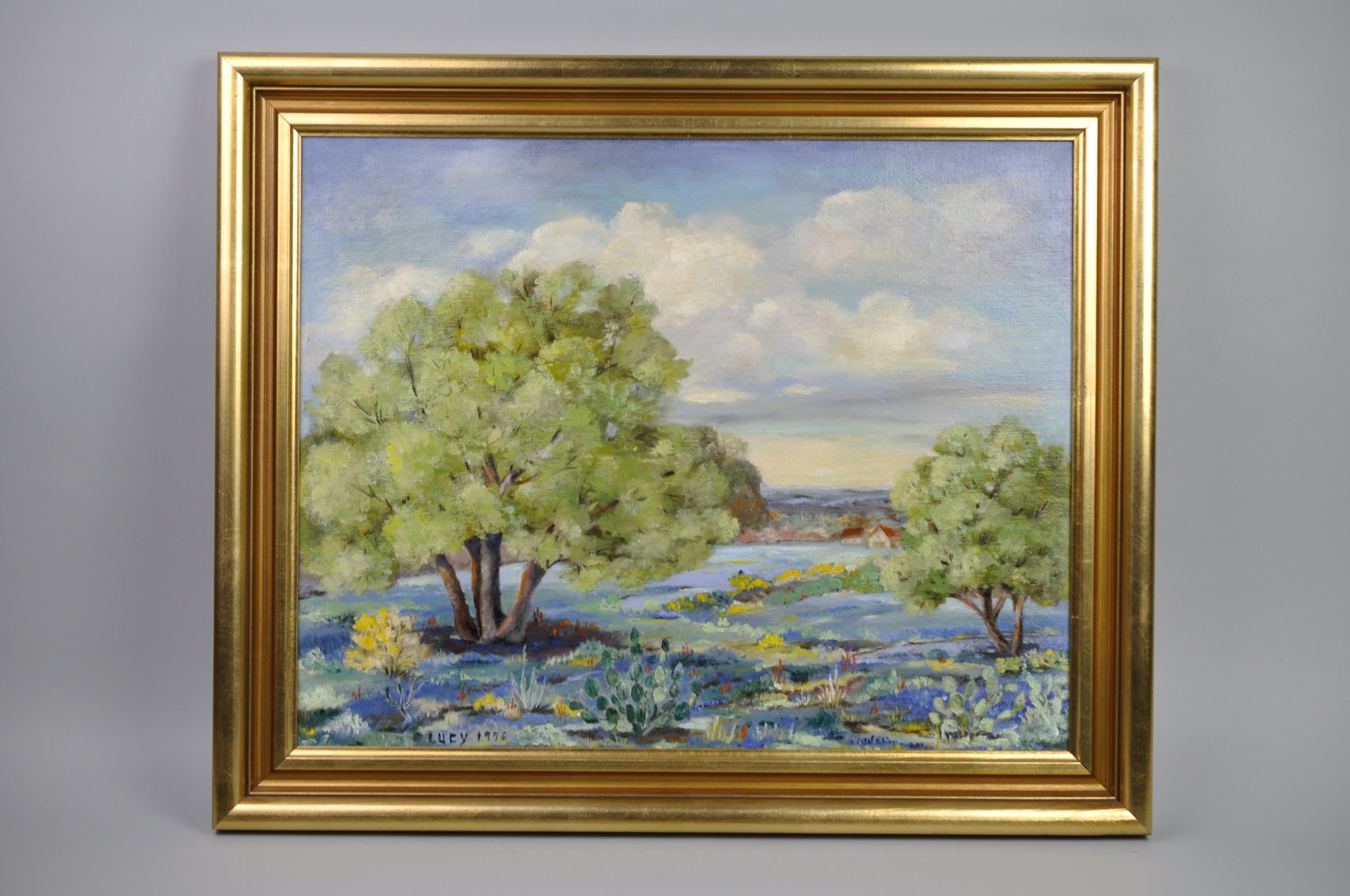 Lucy Painting of Landscape with Trees