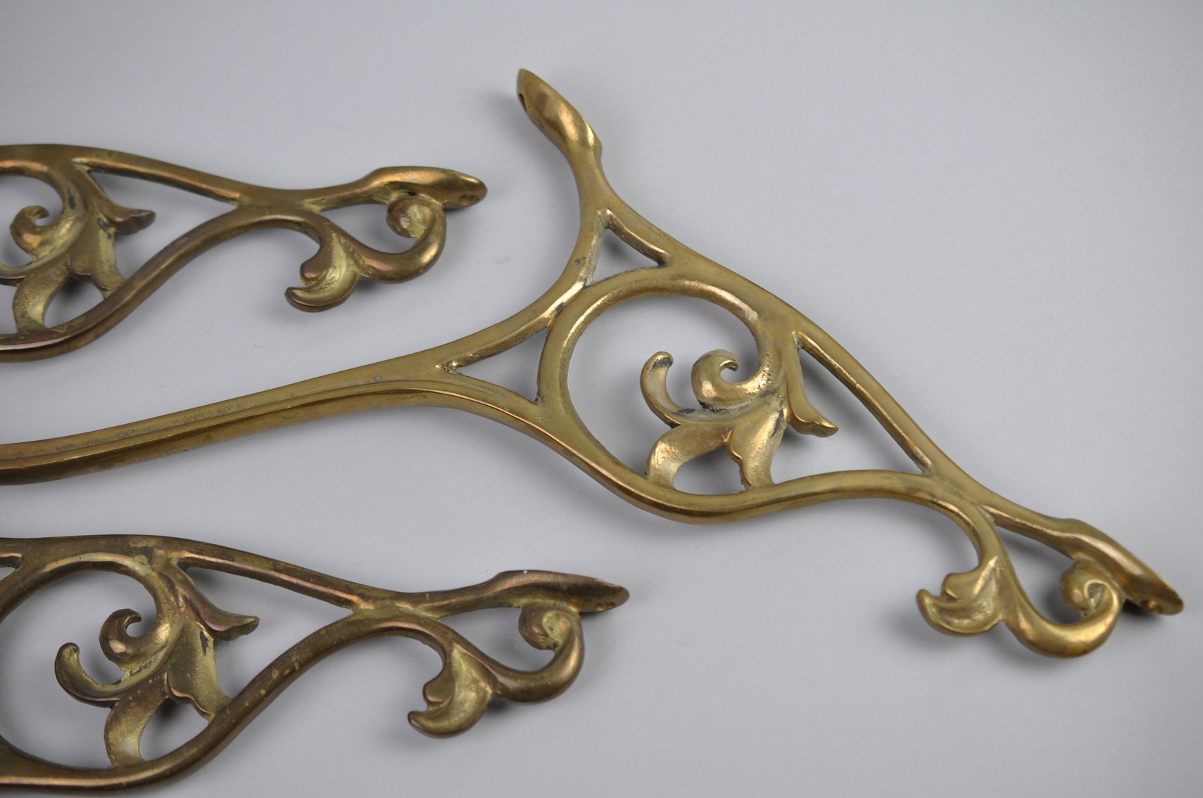 Brass Hooks, Bowls & Silver-Plated Vase