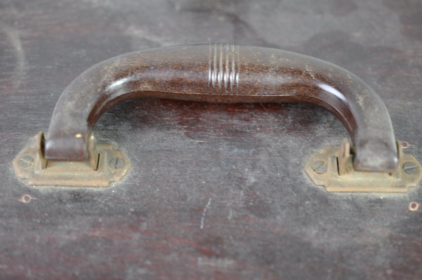 Wooden Dentist Case w/ Supplies