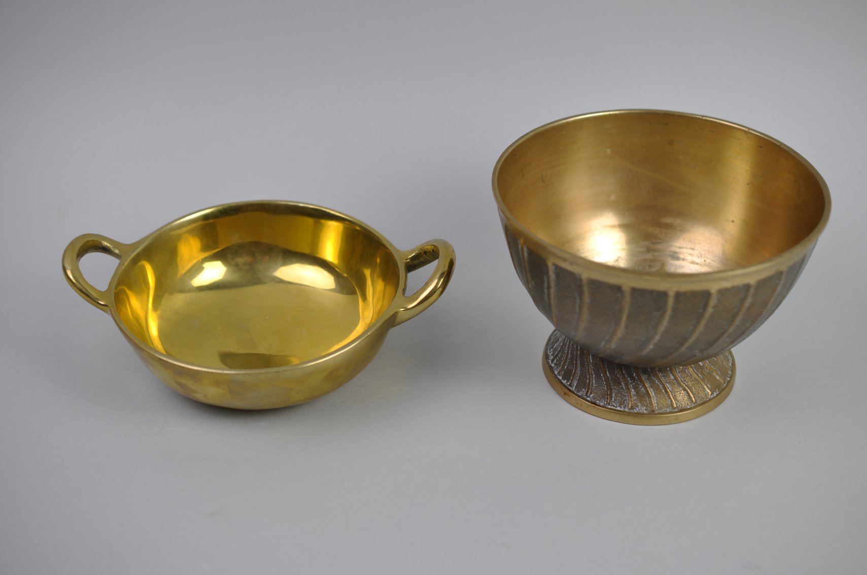 Brass Hooks, Bowls & Silver-Plated Vase