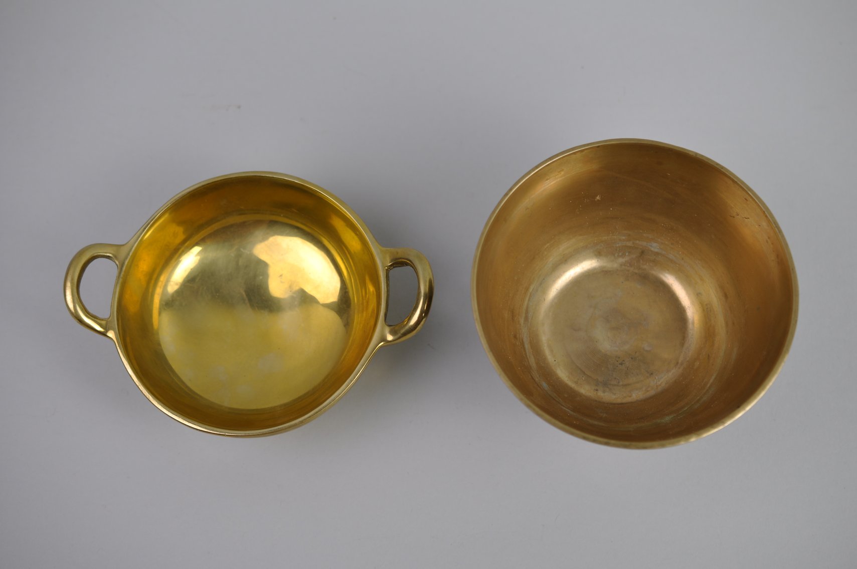 Brass Hooks, Bowls & Silver-Plated Vase