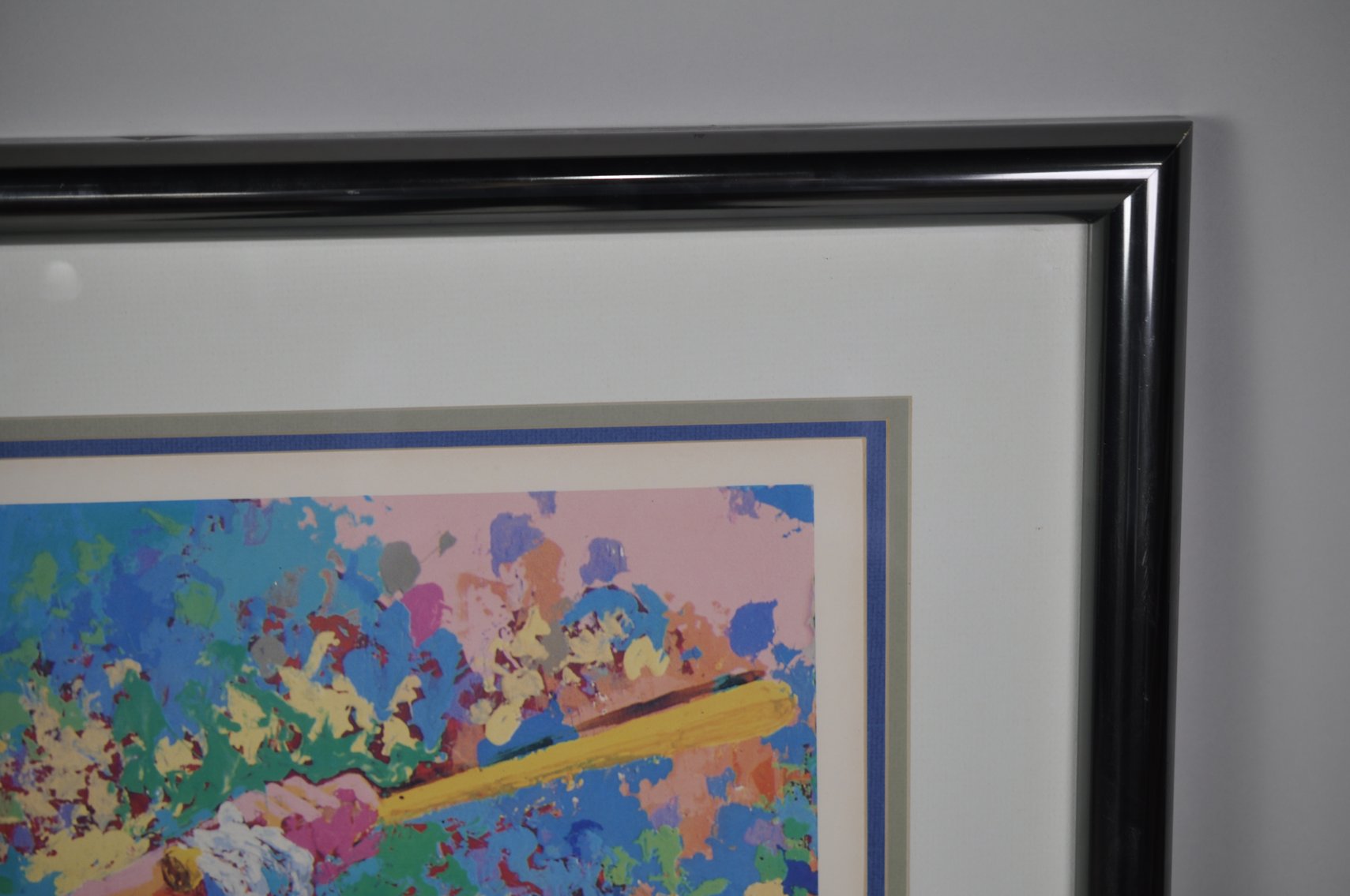 Signed Leroy Neiman Baseball Print of Steve Garvey