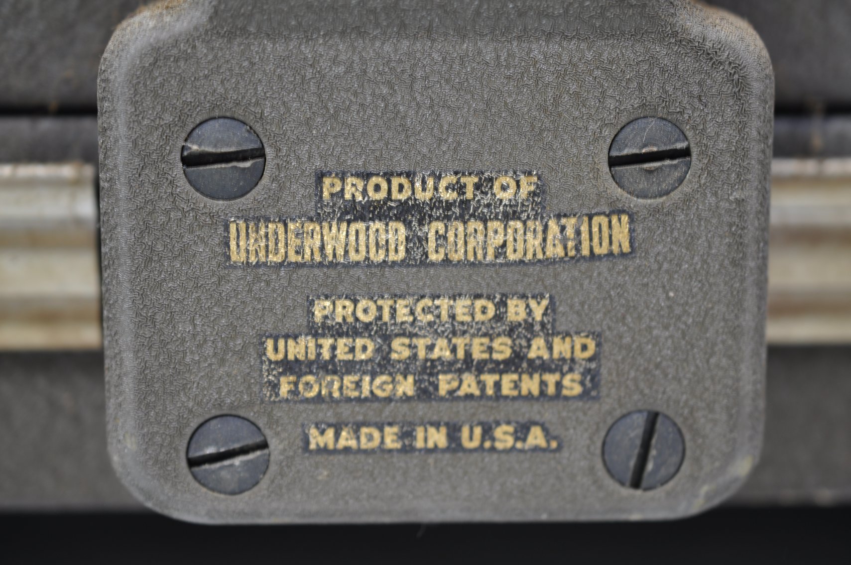 Underwood Typewriter Model S