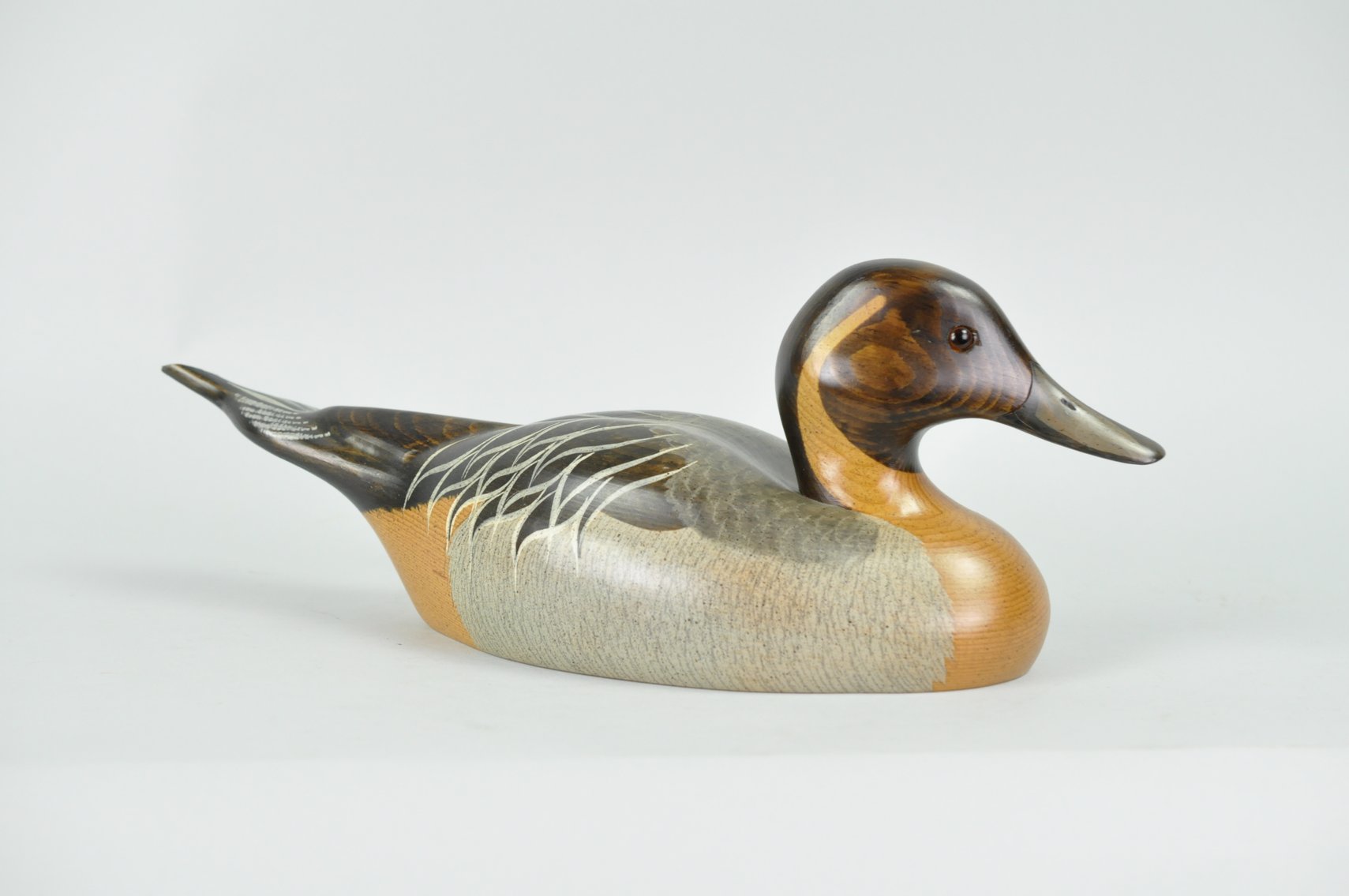 Seal, Cherub, and Signed Duck Decoy Wood Sculptures