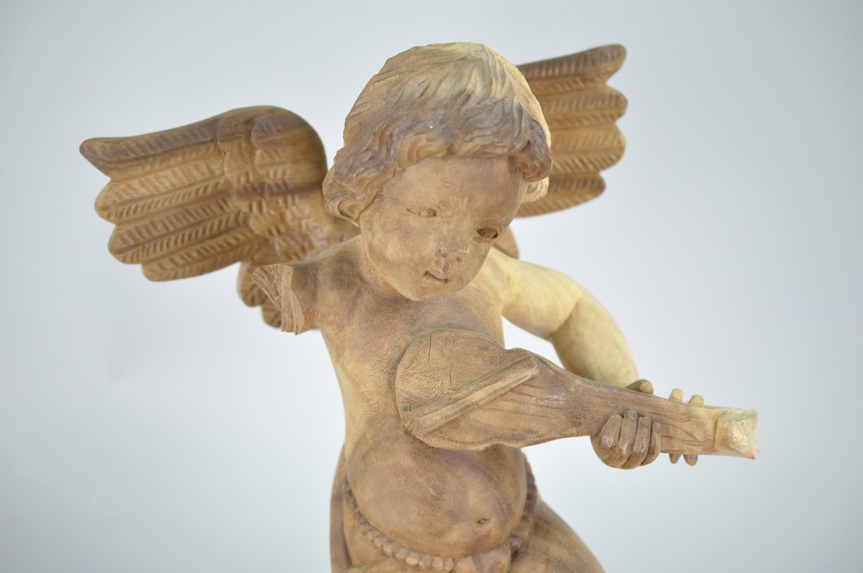 Seal, Cherub, and Signed Duck Decoy Wood Sculptures