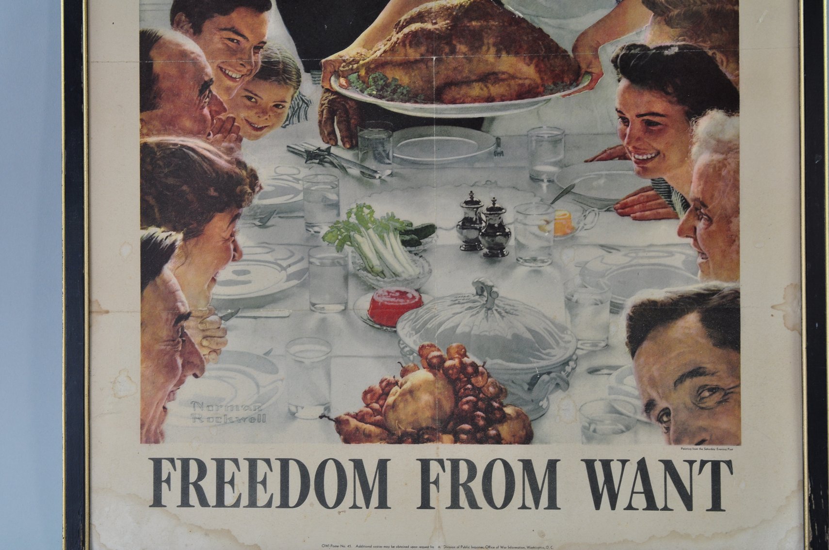 Four Freedoms War Bond Posters by Norman Rockwell