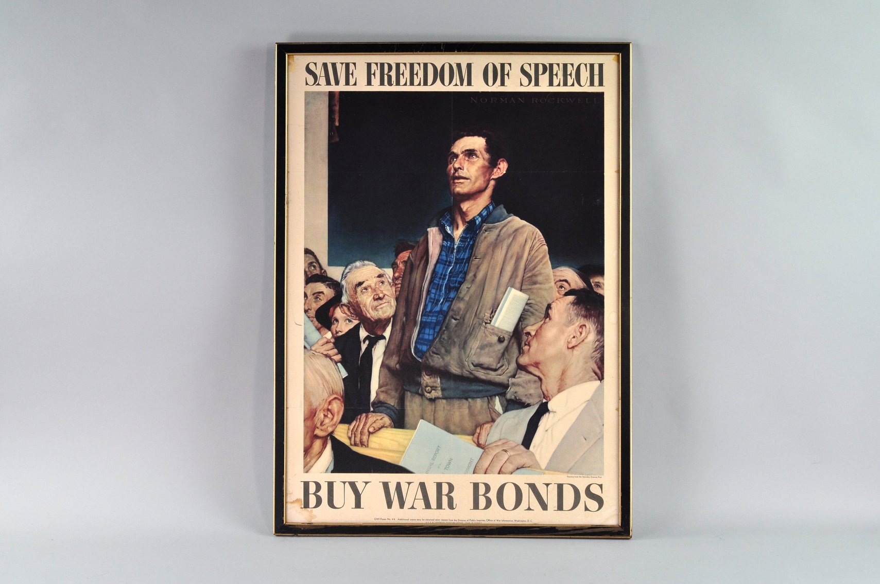 Four Freedoms War Bond Posters by Norman Rockwell