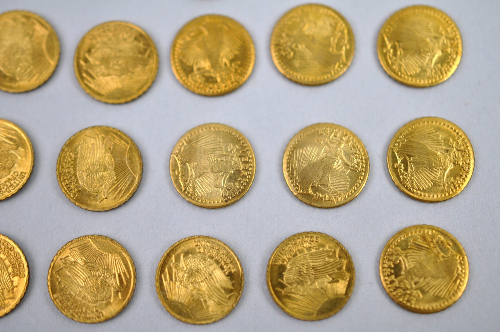 1933 Gold Plated $20 Walking Liberty Copy Coins