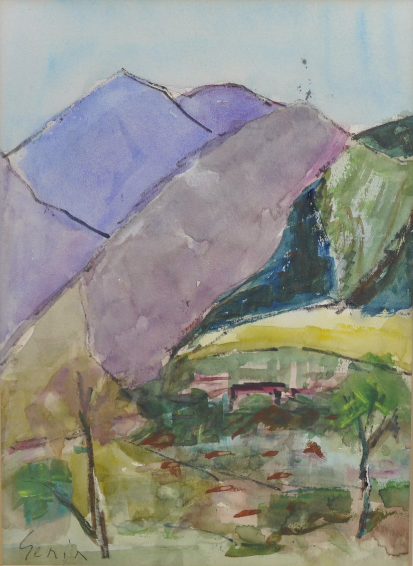 G.T. Rickerson Mountain Oil Painting