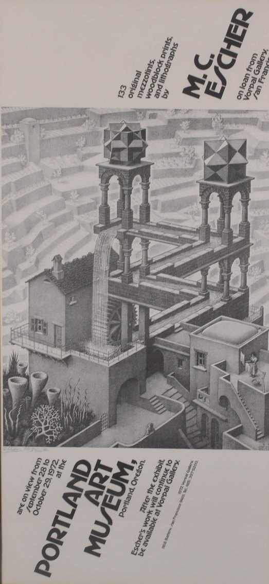 Signed M.C. Escher Exhibition Poster Ltd. Edition 93/103