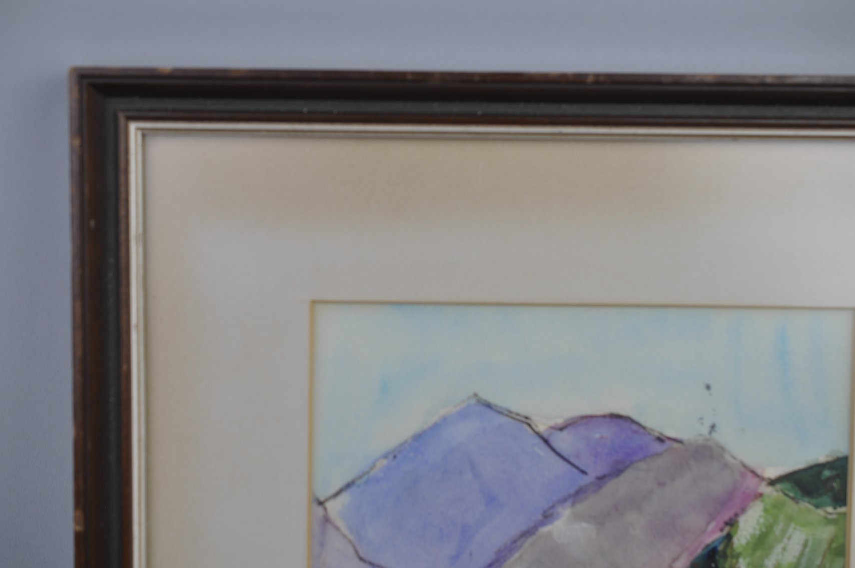 G.T. Rickerson Mountain Oil Painting