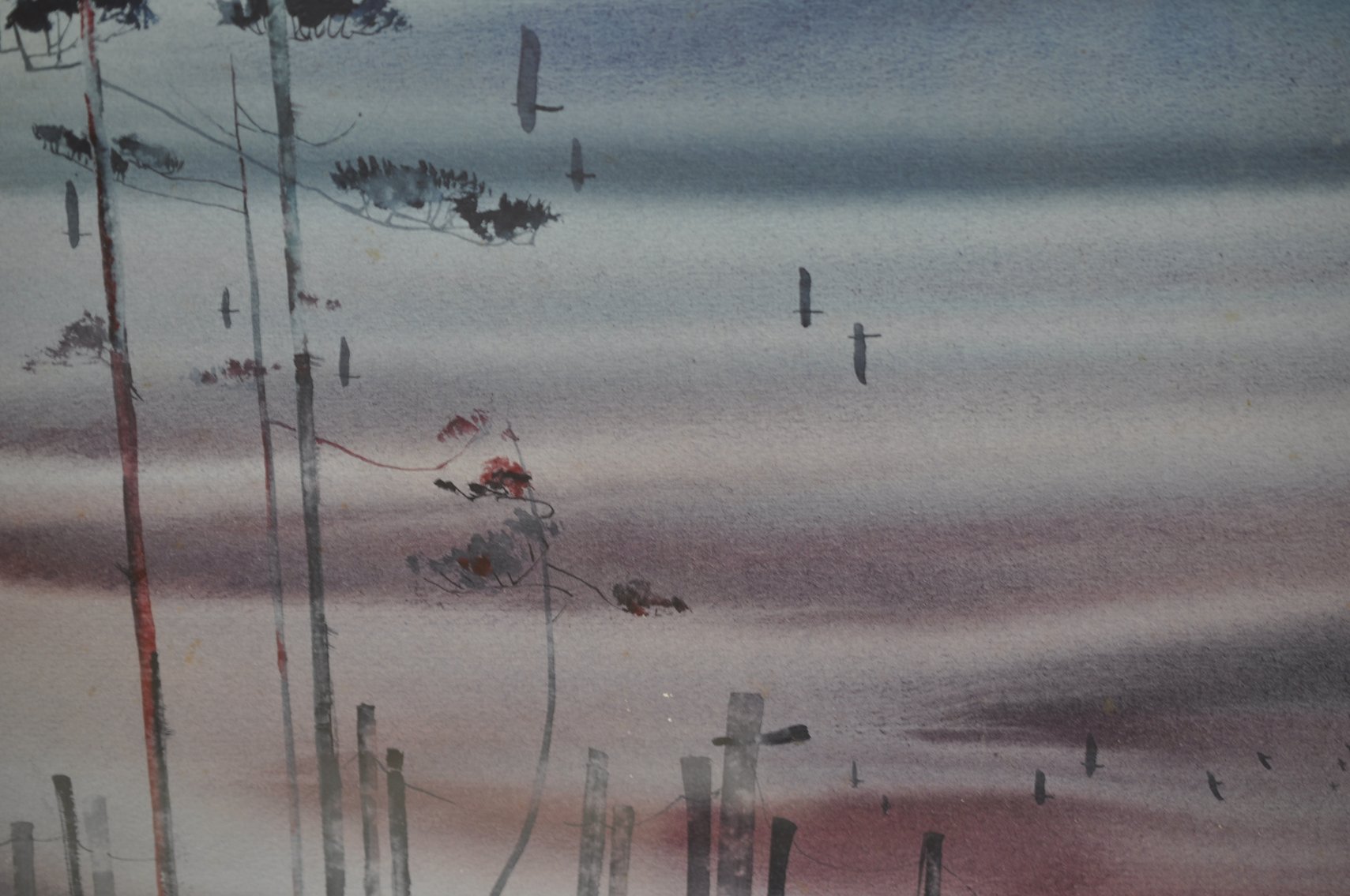 John Alan Stock Sunset with Birds